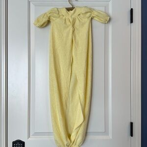 Baby Bliss size 6 months vintage baby night gown yellow